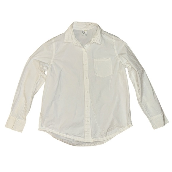 Aerie offline white button down shirt women’s size medium - Picture 1 of 9